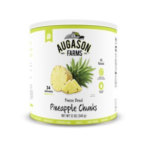 Augason Farms Freeze Dried Pineapple Chunks 12 oz